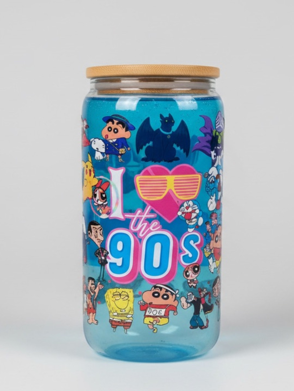 Blue 'I Love the 90s' Retro Tumbler